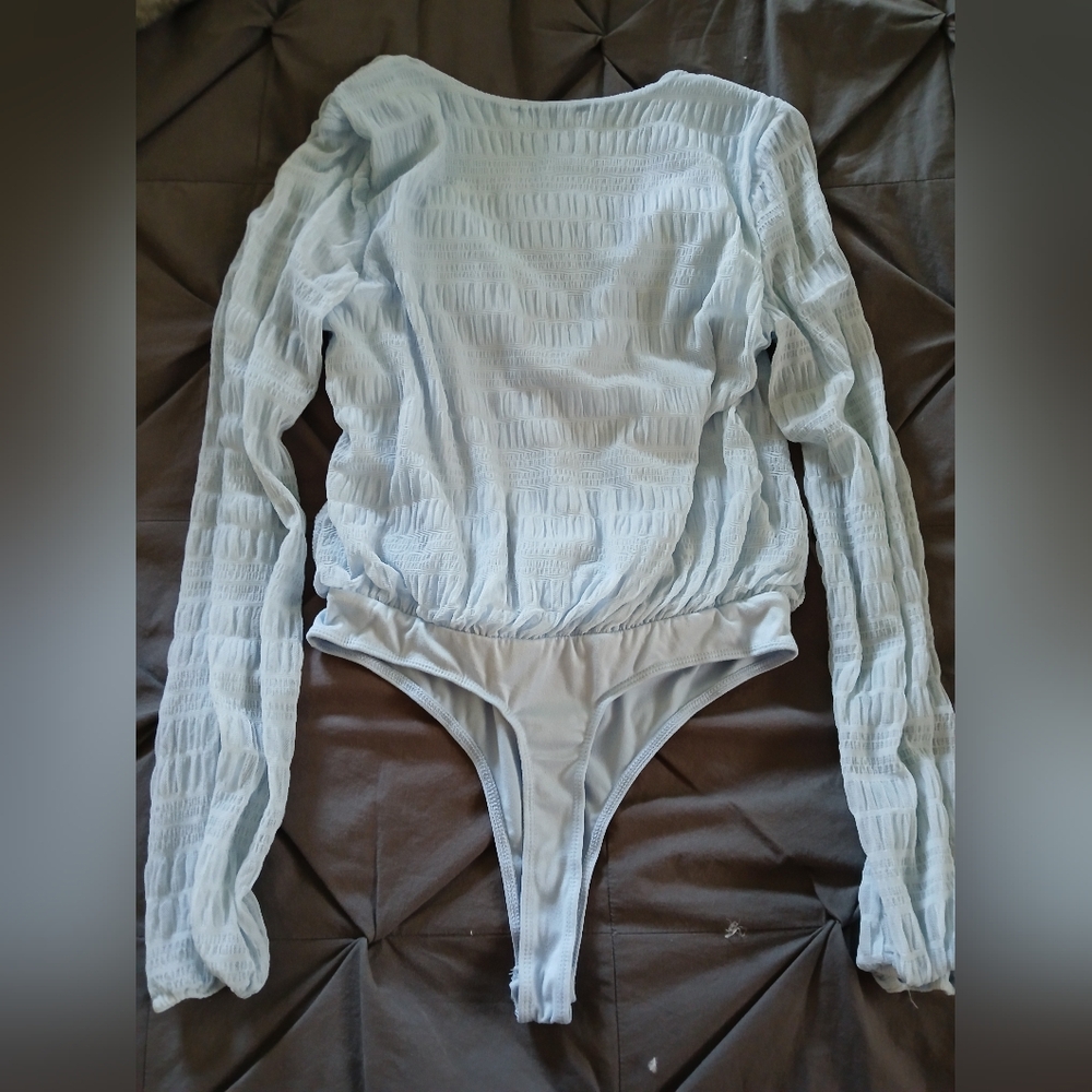 SO Light Blue Knit Top
